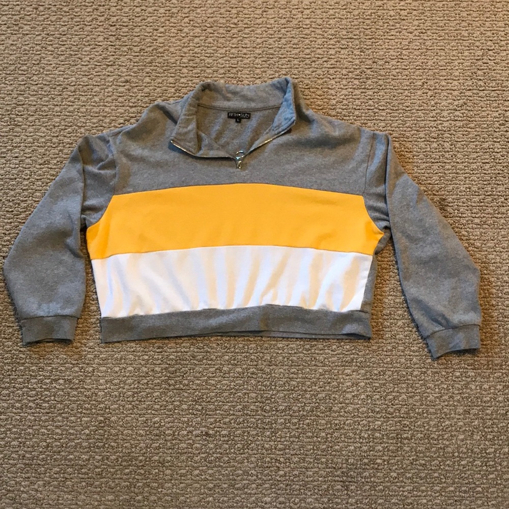 Cropped quarter zip